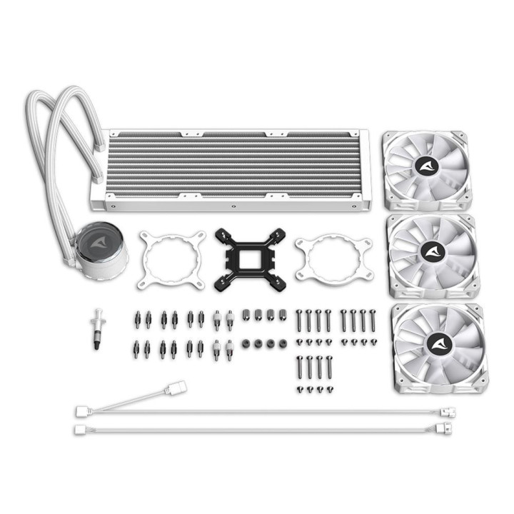 SHARKOON LIQUID COOLING S90 WHITE ARGB 360